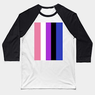 Proud Gender Fluid Pride Flag (Proud LGBTQ+ Community Pride Flag) Baseball T-Shirt